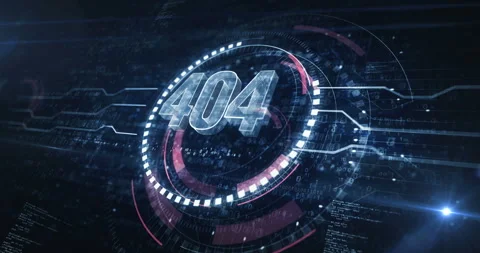 Error 404 problem symbol digital concept loop Stock Footage 320171880