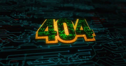 Error 404 problem symbol digital concept Stock Footage 320294936