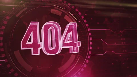 Error 404 problem symbol loop digital concept Stock Footage 320170611