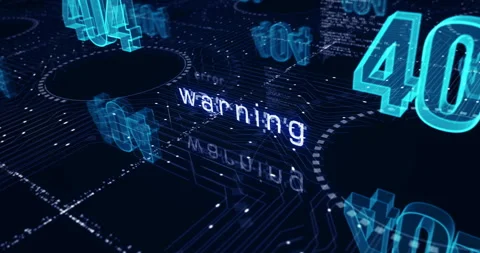 Error 404 problem symbols loop cyber concept Stock Footage 320170335