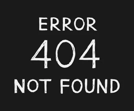 Error 404 sketch Stock Illustration