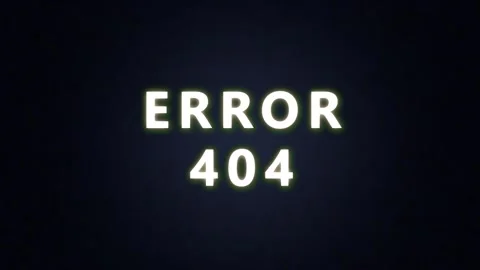 Error 404 text glitch Stock-Footage 337236720
