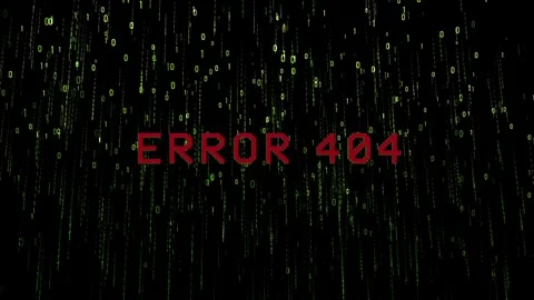 Error 404 title animation with digital glitch background Stock-Footage 287199694