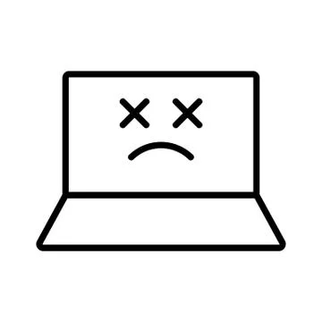 Error 404 vector icon. Isolated contour symbol illustration Stock-Illustration