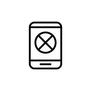 Error 404 vector icon. Isolated contour symbol illustration Stock Illustration