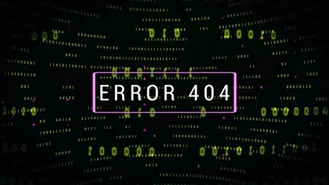 Error 404 Warning message Stock Footage 279087417