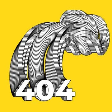 Error 404. Web page template, page not found. Stock Illustration