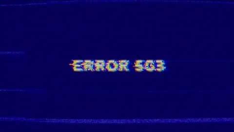 ERROR 503 Retro Text Intro Effects Stock Footage 328193142