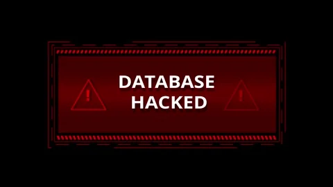 Error Alert Warning screen, computer hacking, data theft, scam, phishing. System Stock Footage 247269331