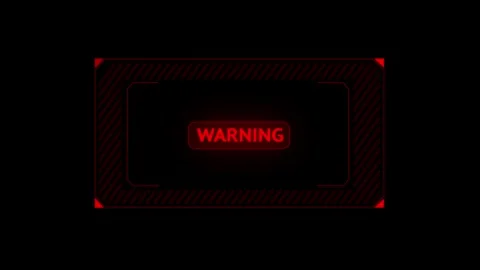 Error Alert Warning screen, computer hacking, data theft, scam, phishing. System Stock Footage 247489387