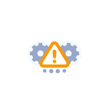 Error alert, warning vector icon Illustrazione stock