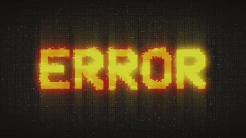 ERROR animation with glitch effect. Glit... | Stock Video | Pond5