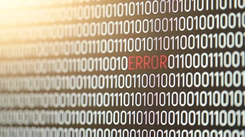 Error in binary code concept 動画素材 294589915