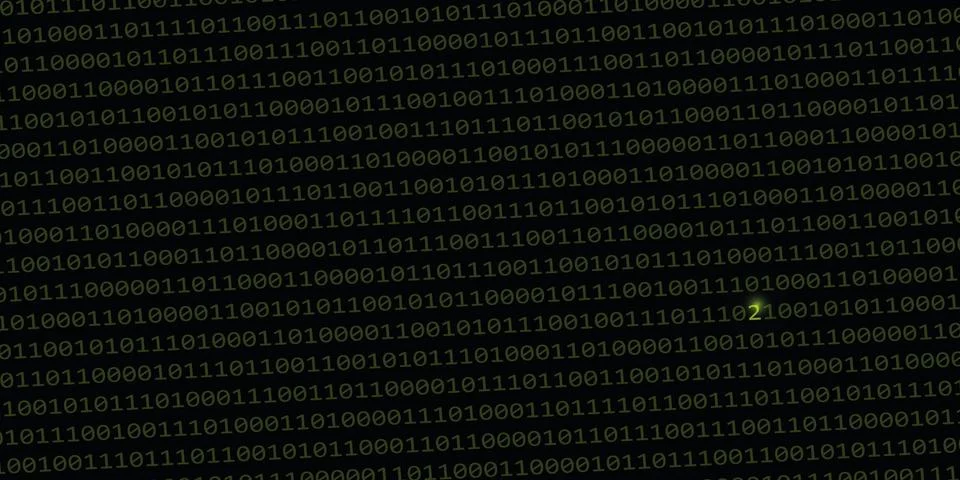 Error in the binary data code 库存插图