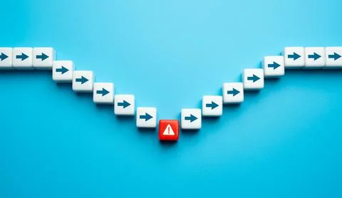 The error breaks progress. Failure ruins all efforts. Incompletion. Imperfe.. Stock Photos