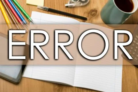 ERROR - business concept with text 写真素材