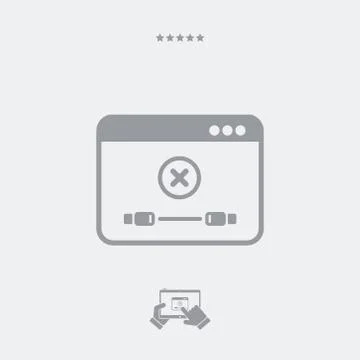 Error cable connection warning Illustrazione stock