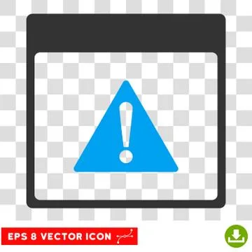 Error Calendar Page Eps Vector Icon Stock Illustration