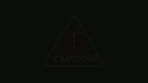 Error caution sign animation vector graphic for website design Stock Footage 313922127