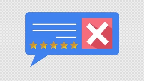 Error checkmark in message notification with five-star rating. Alpha channel Stock Footage 306246301