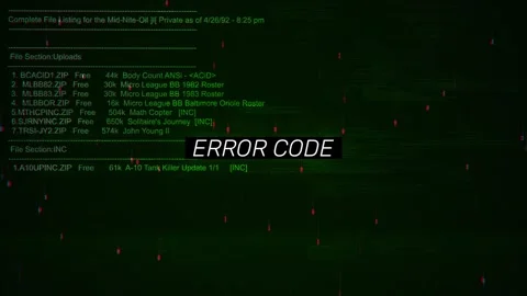 Error Code Text on hacking background screen Stock Footage 317057682