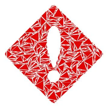 Error Collage of Triangles Ilustración de archivo