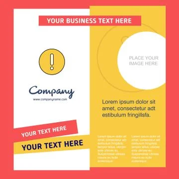 Error Company Brochure Template. Vector Busienss Template Stock Illustration
