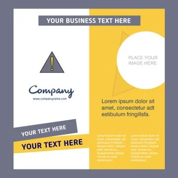 Error Company Brochure Template. Vector Busienss Template Illustrazione stock