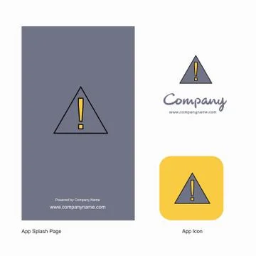 Error Company Logo App Icon and Splash Page Design. Creative Business App Des Stock Illustration