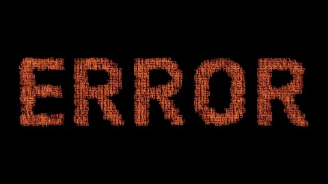 Error computer numbers data software technology Stock Footage 120645005