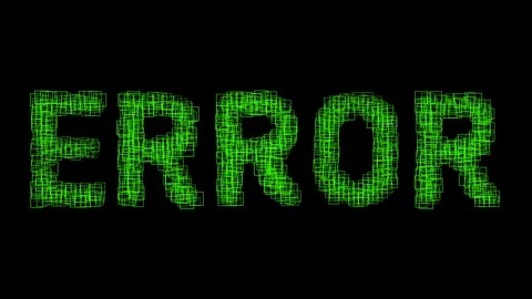Error computer numbers data software technology Stock Footage 120650151