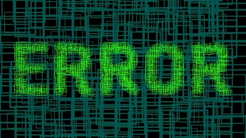 Error computer numbers data software technology Stock Footage 120650180