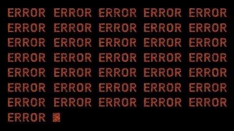 Error computer numbers data software technology Stock Footage 120670879