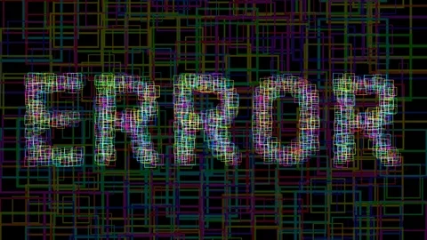 Error computer numbers data software technology Stock Footage 120670986