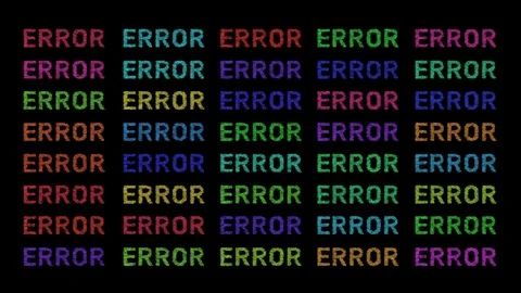 Error computer numbers data software technology Stock Footage 120692246