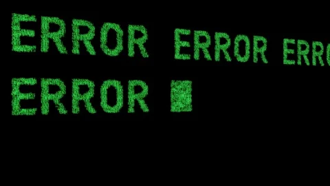Error computer numbers data software technology Stock Footage 120692428