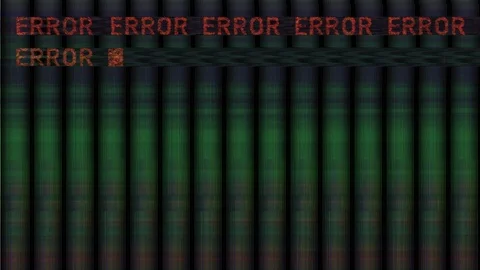 Error computer numbers data software technology Stock Footage 120692523