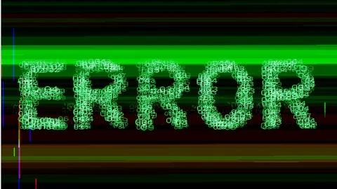 Error computer numbers data software technology Video stock 120725510