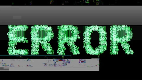 Error computer numbers data software technology Stock Footage 120725555