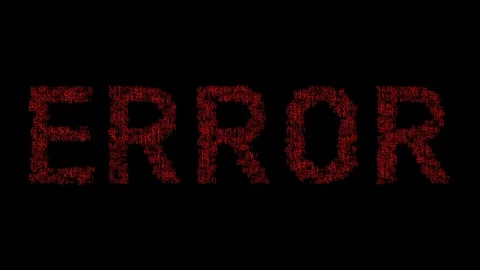 Error computer numbers data software technology Stock Footage 120725602