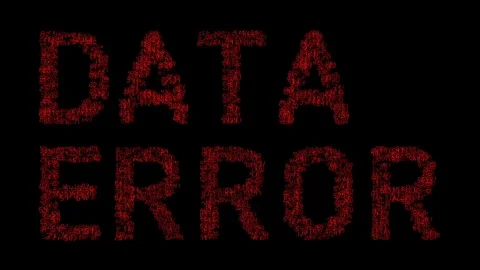 Error computer numbers data software technology Stock Footage 120787338