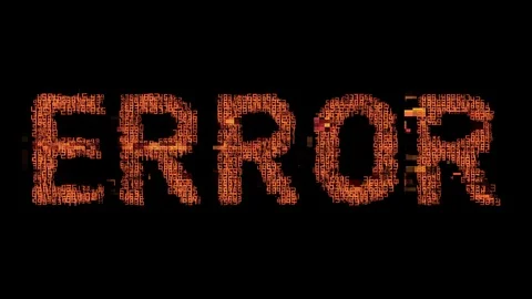 Error computer numbers data software technology Stock Footage 120872777