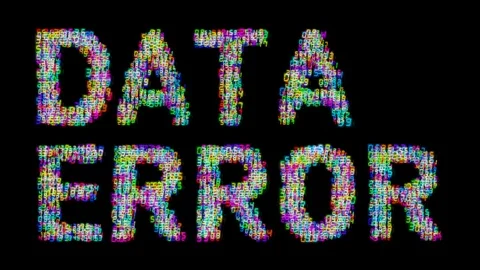 Error computer numbers data software technology Stock Footage 121090497