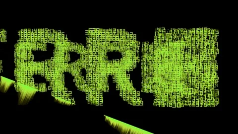 Error computer numbers data software technology Stock Footage 121562132