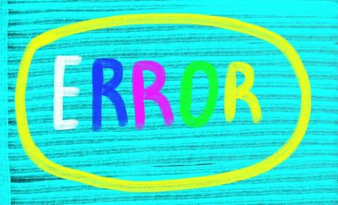 Error concept Stock Illustration