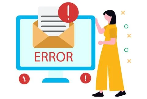 Error Concept Illustration Stock Illustration