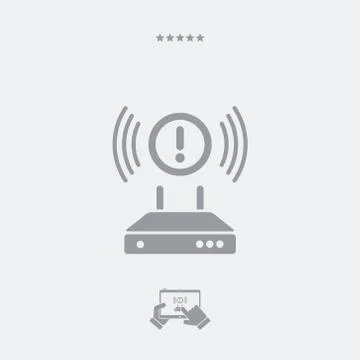 Error connection icon, error connection icon, error connection v Illustrazione stock