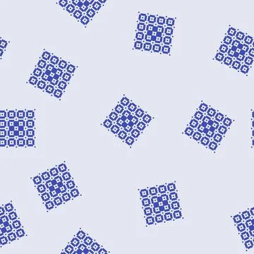 Error correction quantum computer glyph seamless pattern Stock Illustration