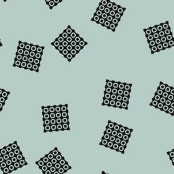 Error correction quantum computer line vector seamless pattern Stock Illustration