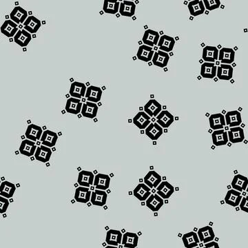 Error correction quantum technology glyph vector seamless pattern Stock Illustration